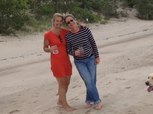 Me and Jenn enjoying beach time at her place this past summer.