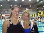 Louise and I at our last swim meet together in Skaneateles, NY